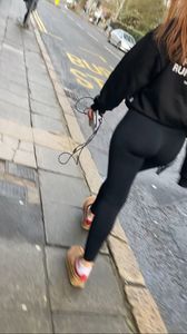 HOT Redhead PAWG black leggings