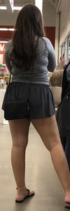 Chubby practice girl in a shorts