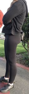 Perfect P shape + slight camel toe