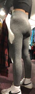 Gray leggings asian followed to two stores