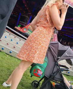 Hot milf in slight see through dress