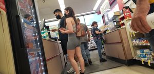 In line at the drug store