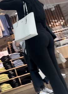 BLACK LEGGINGS GODDESS OC caught! SUPER CLOSE!