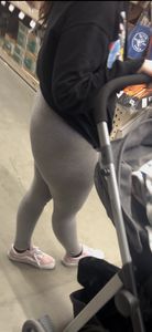 Youthful milf in gray spandex