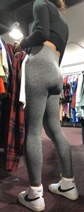 Gray leggings asian followed to two stores